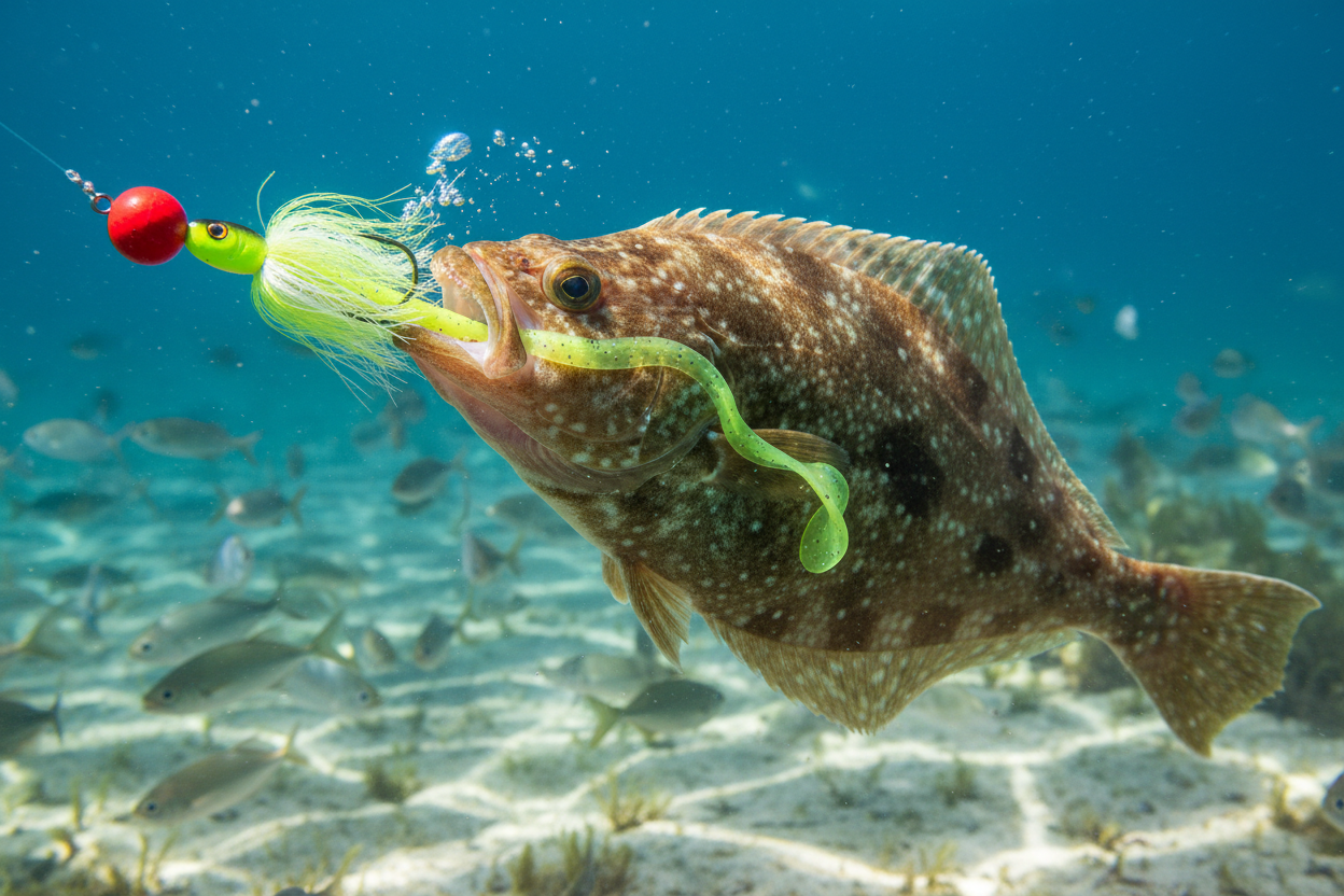 fluke fishing rig drift technique summer flounder