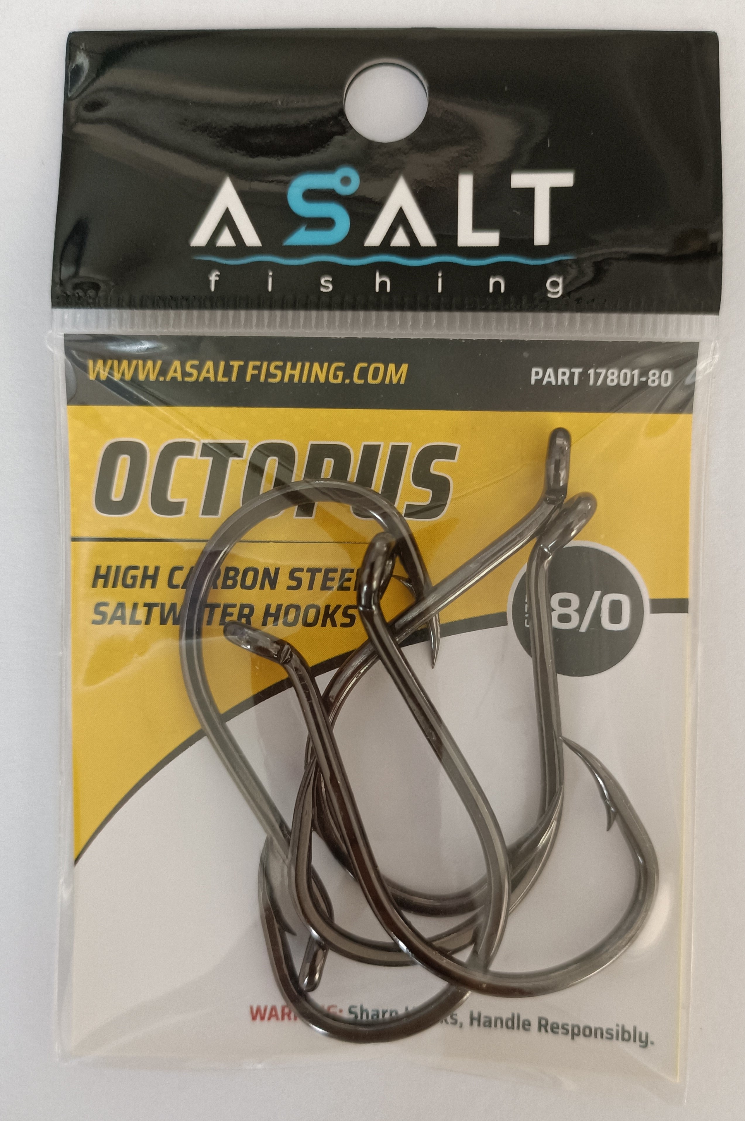 Octopus Hooks | Saltwater Bait Hooks for Striped Bass & Fluke