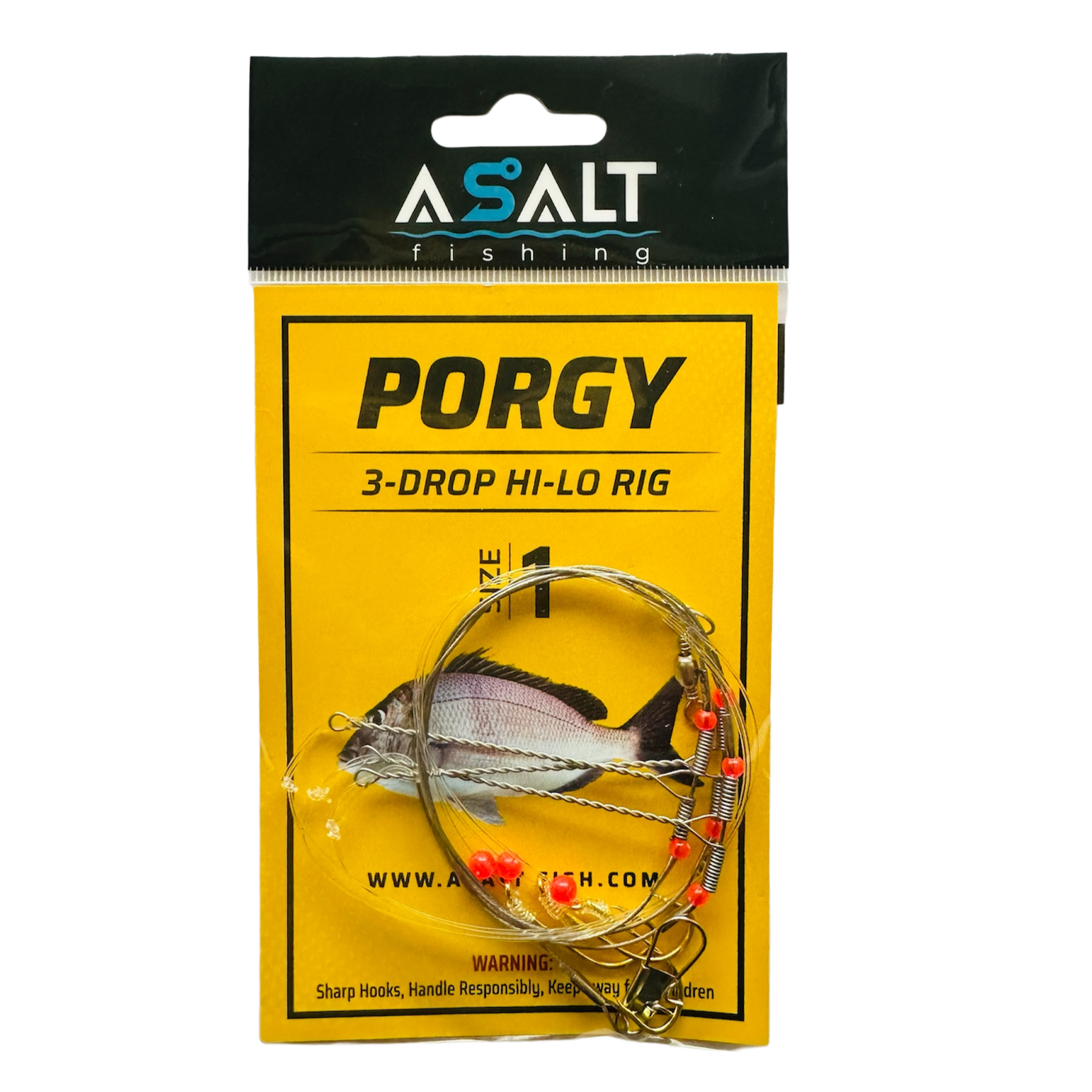 Porgy Hi-Lo 3-Drop Wire Rigs