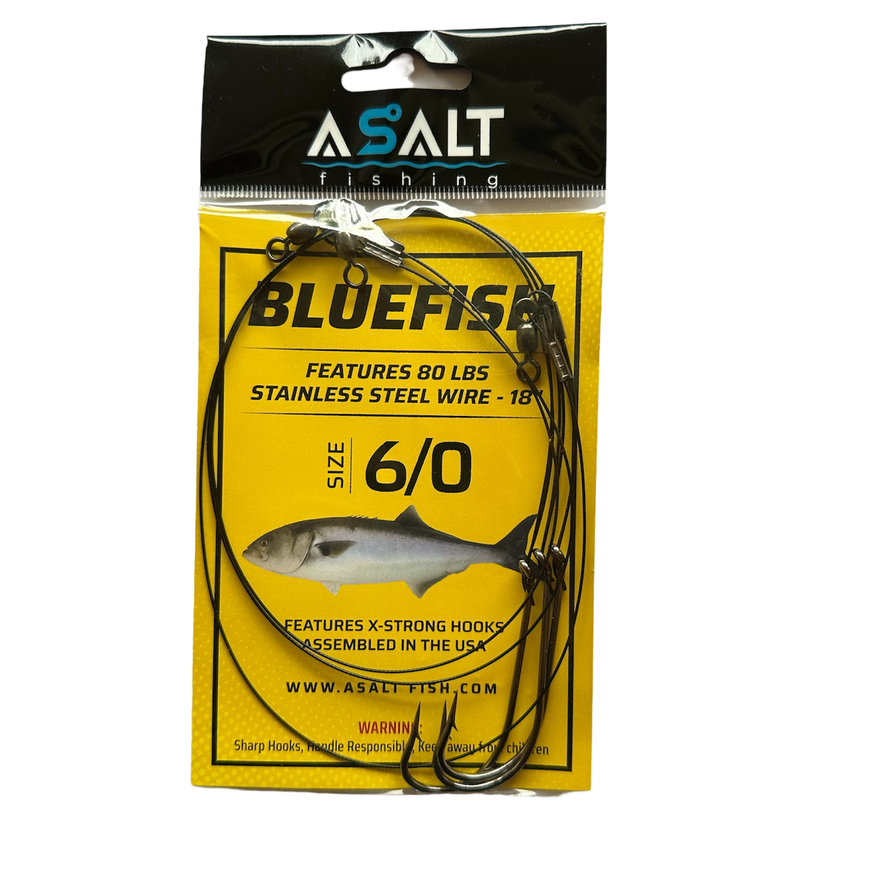 Bluefish Rigs O'Shaughnessy Hooks USA Assembled 5/0