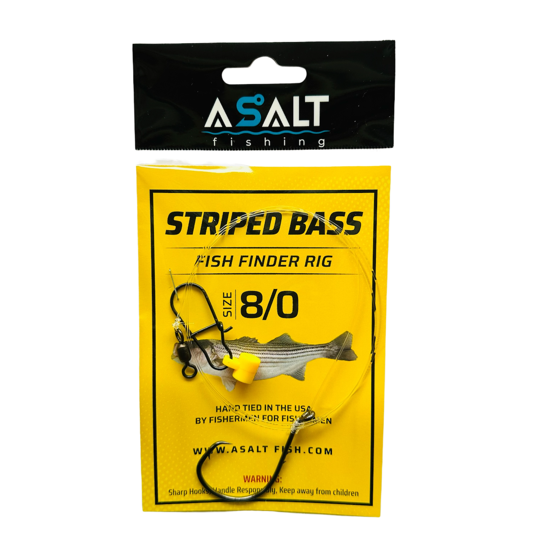 chord finder tongue tied and tipsy reel big fish Striped Bass Fishfinder Rig USA Tied – Asalt Fishing