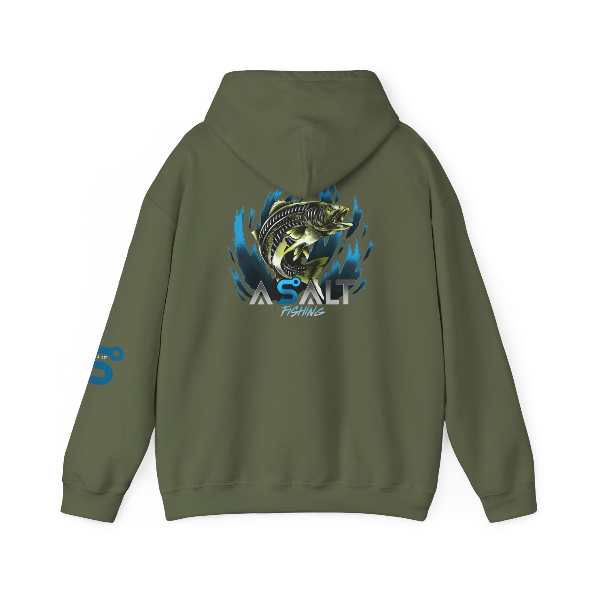 ASALT Fishing Unisex Heavy Blend™ Hoodie - Perfect for Anglers and Outdoor Enthusiasts