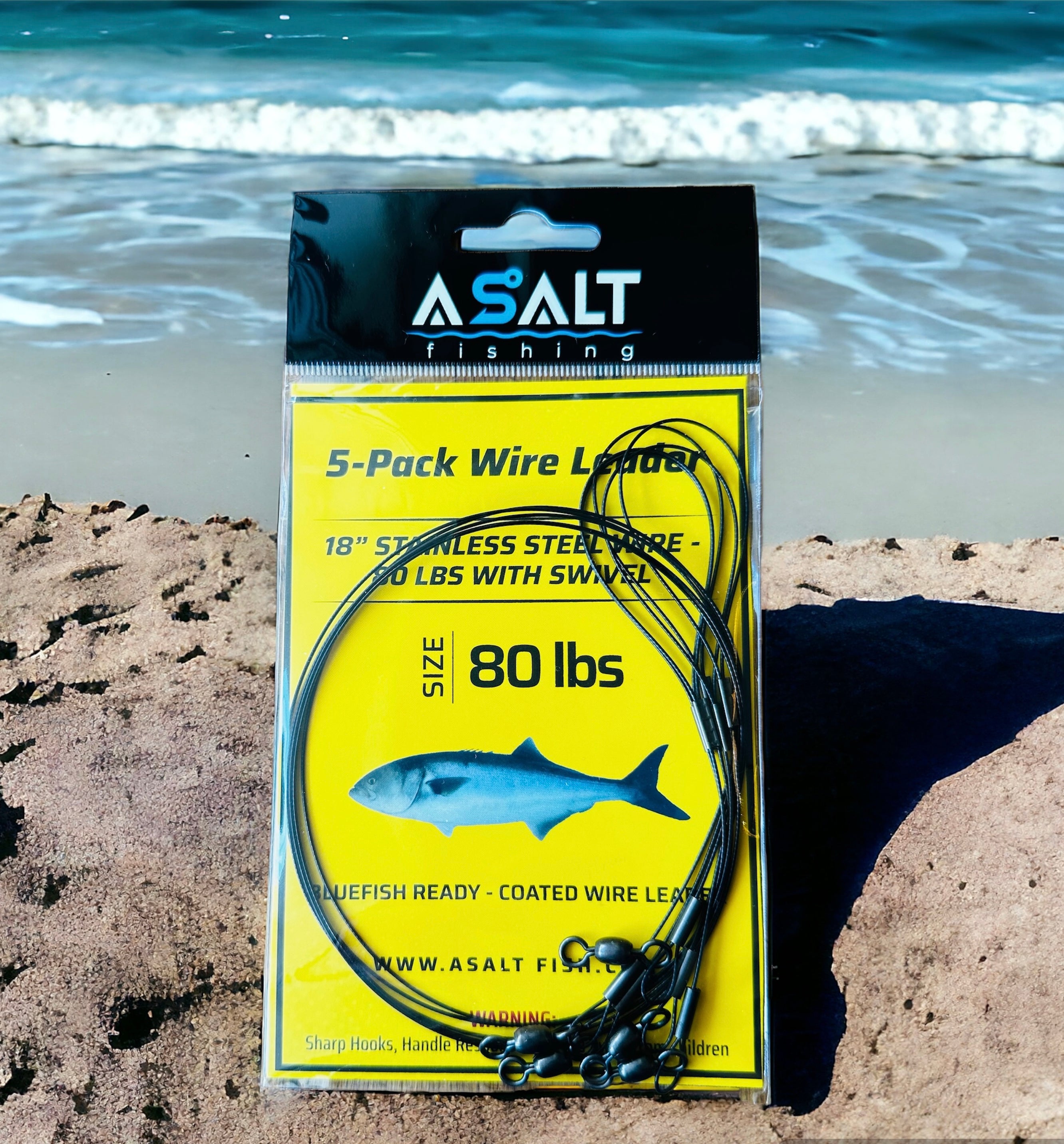 wire leader, bluefish leader