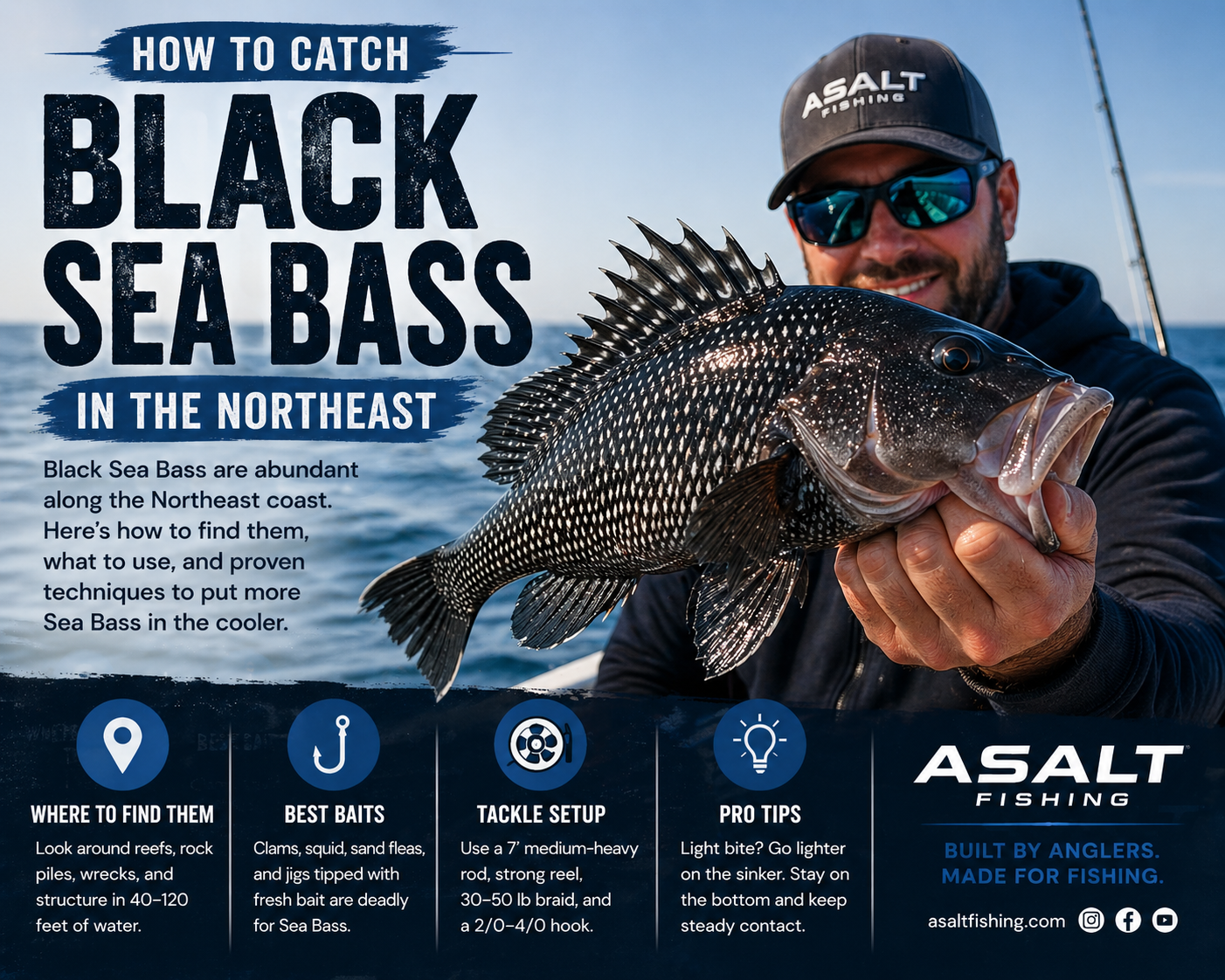 How to Catch Black Sea Bass in the Northeast | Asalt Fishing