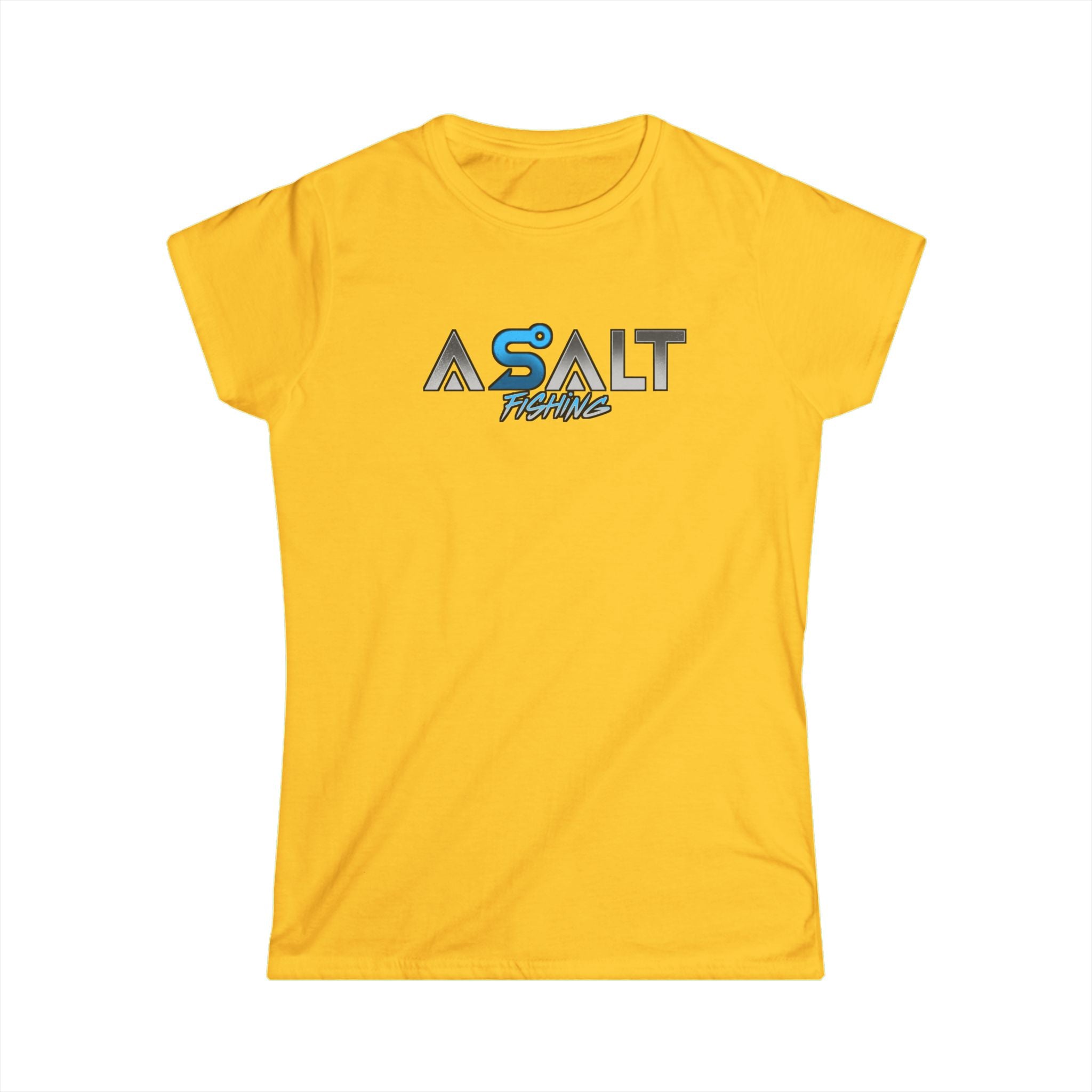 ASALT Women's Softstyle Tee - Fun Fish Martini Graphic T-Shirt