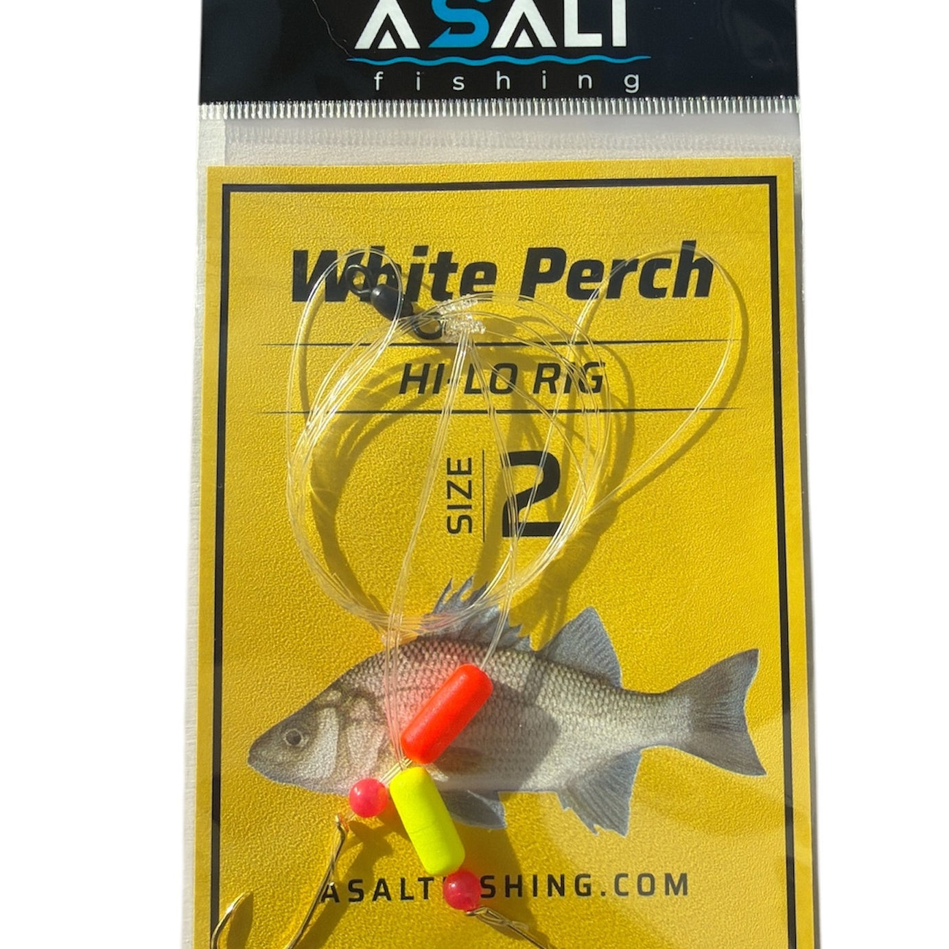 Asalt fishing white perch ocean perch hi-lo rig size 2