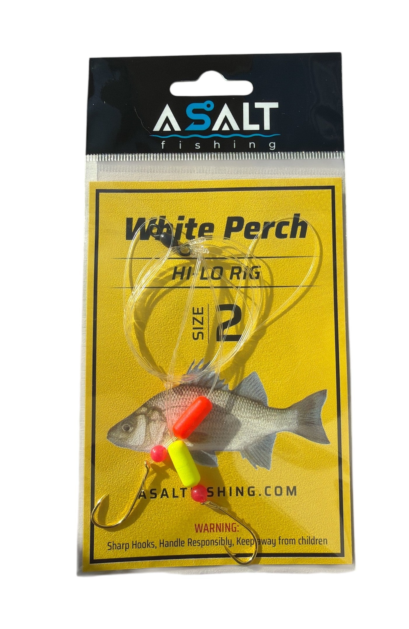 Asalt fishing white perch ocean perch hi-lo rig size 2