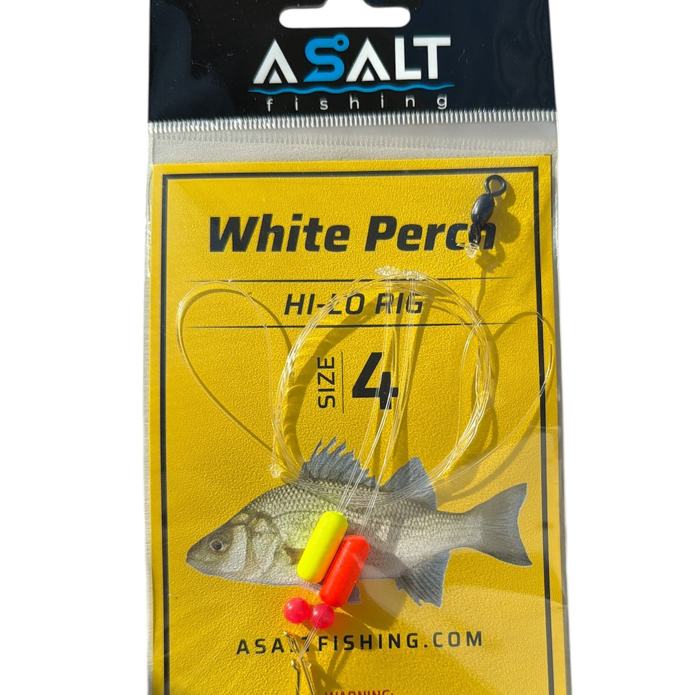 Asalt fishing white perch ocean perch hi-lo rig size 4