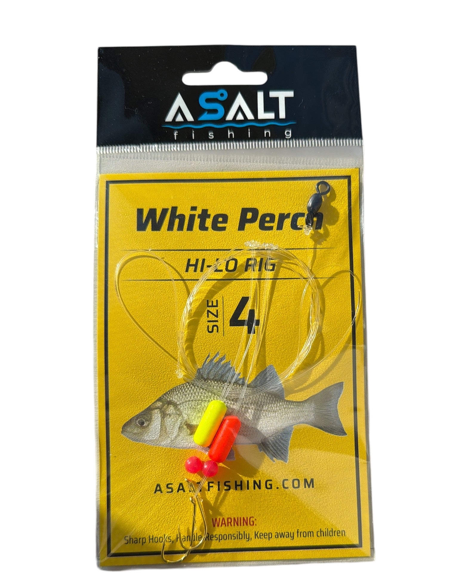 Asalt fishing white perch ocean perch hi-lo rig size 4