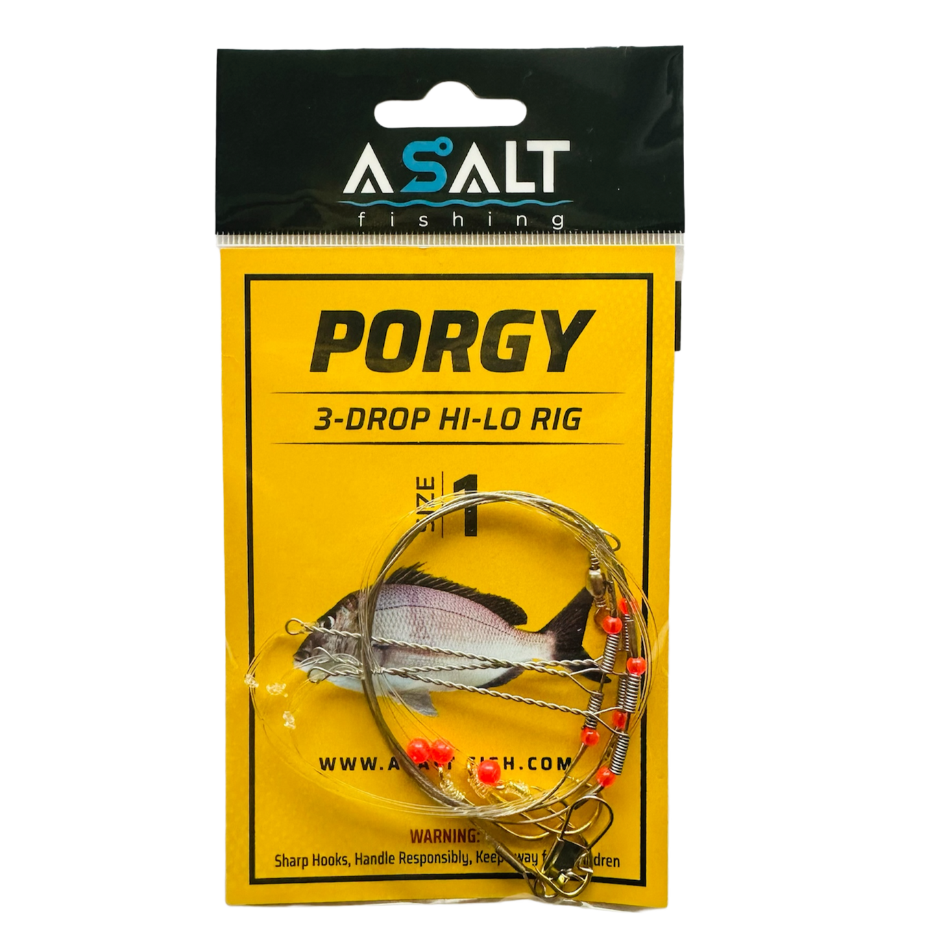 Porgy Hi-Lo 3-Drop Wire Rigs