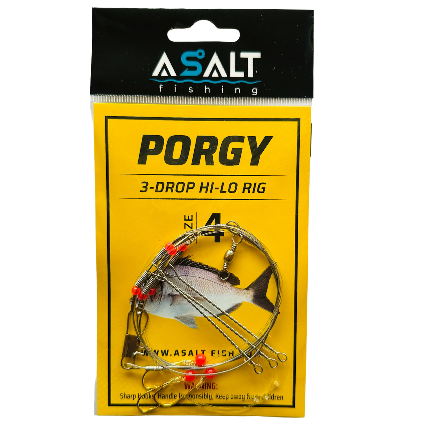 Porgy Hi-Lo 3-Drop Wire Rigs