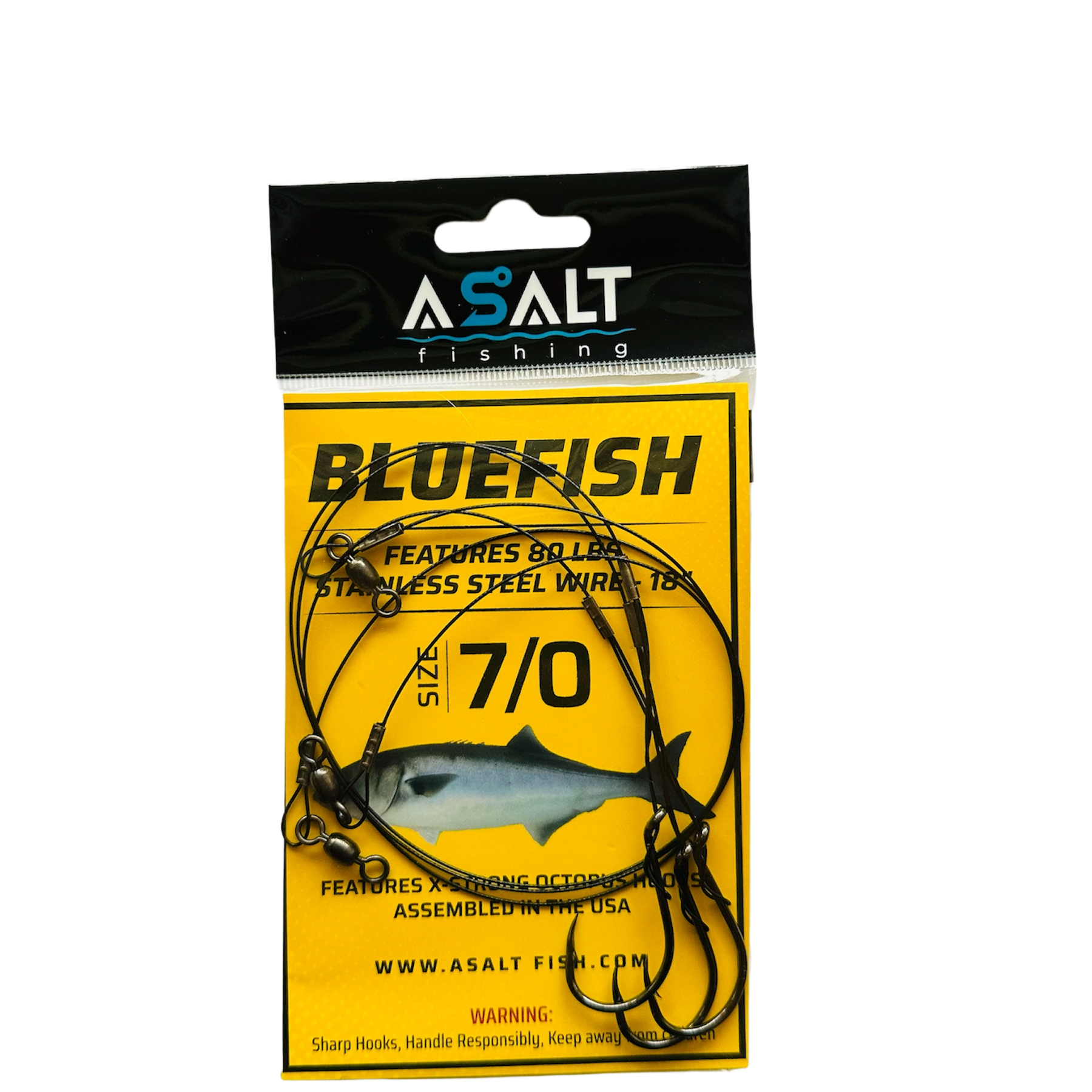 Bluefish Rigs Octopus Hooks USA Assembled 7/0 Bluefish Rigs Octopus Hooks USA Assembled 7/0