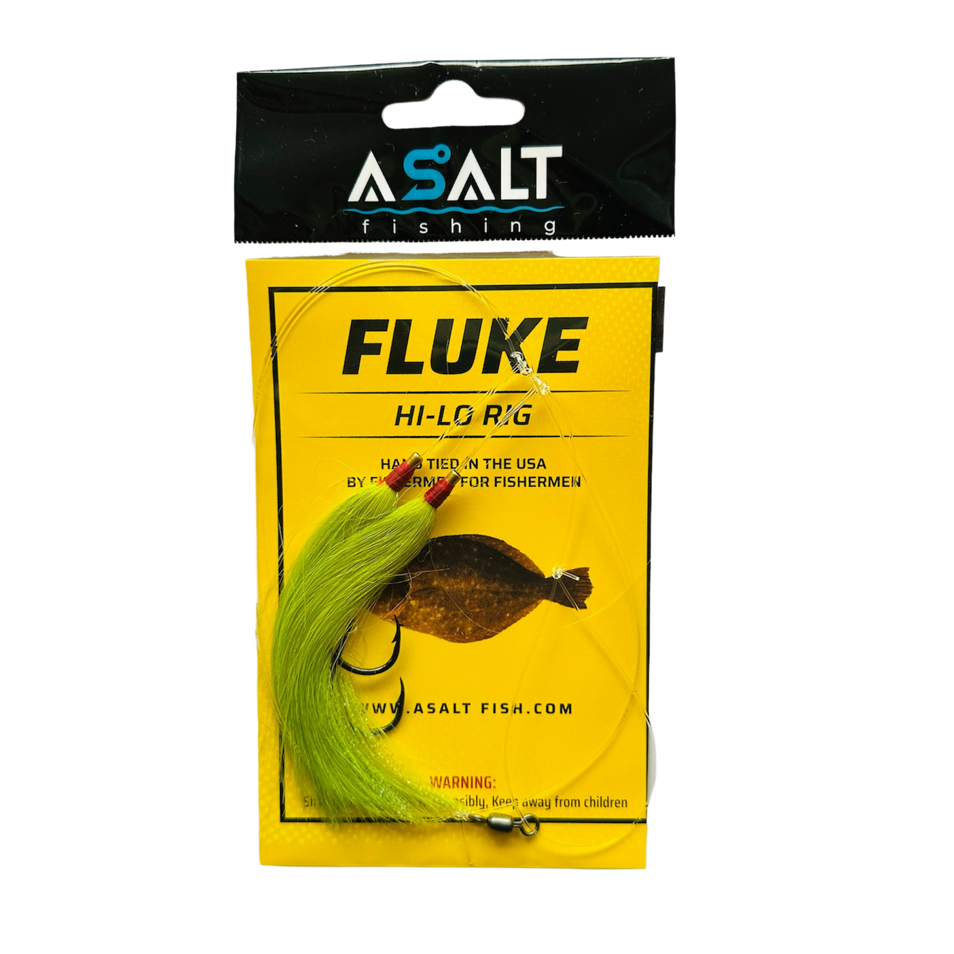 Fluke Hi-Lo Double Bucktail Rig USA Tied