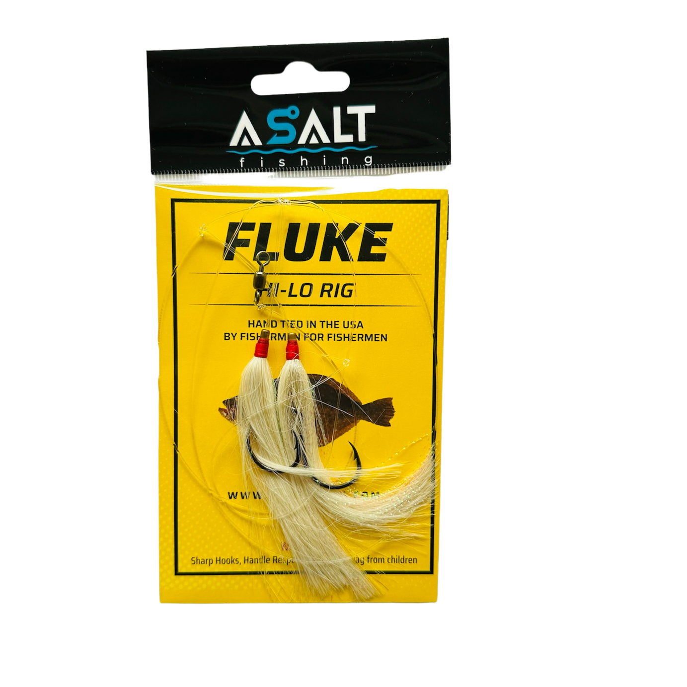 Fluke Hi-Lo Double Bucktail Rig USA Tied