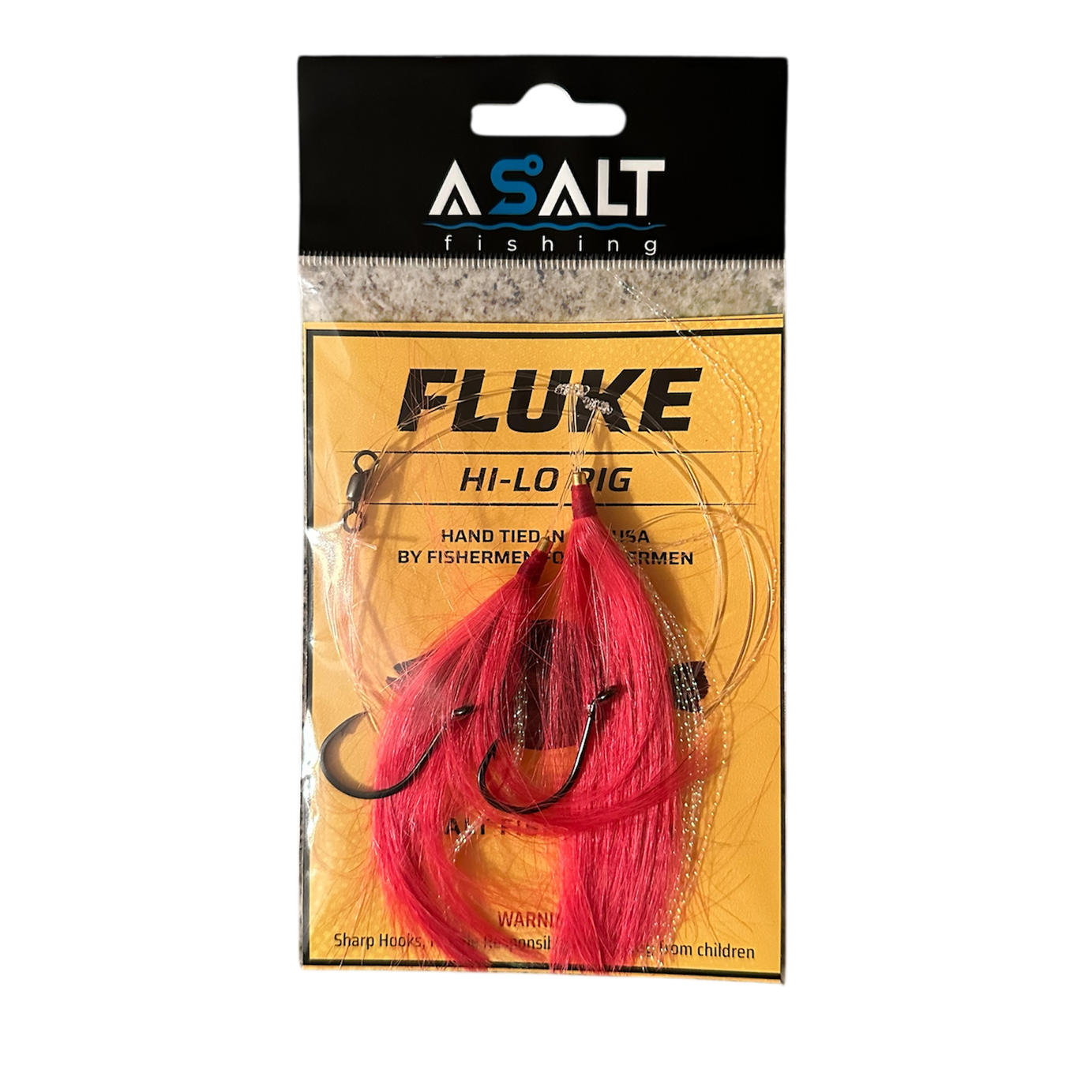 Fluke Hi-Lo Double Bucktail Rig Pink Asalt Fishing