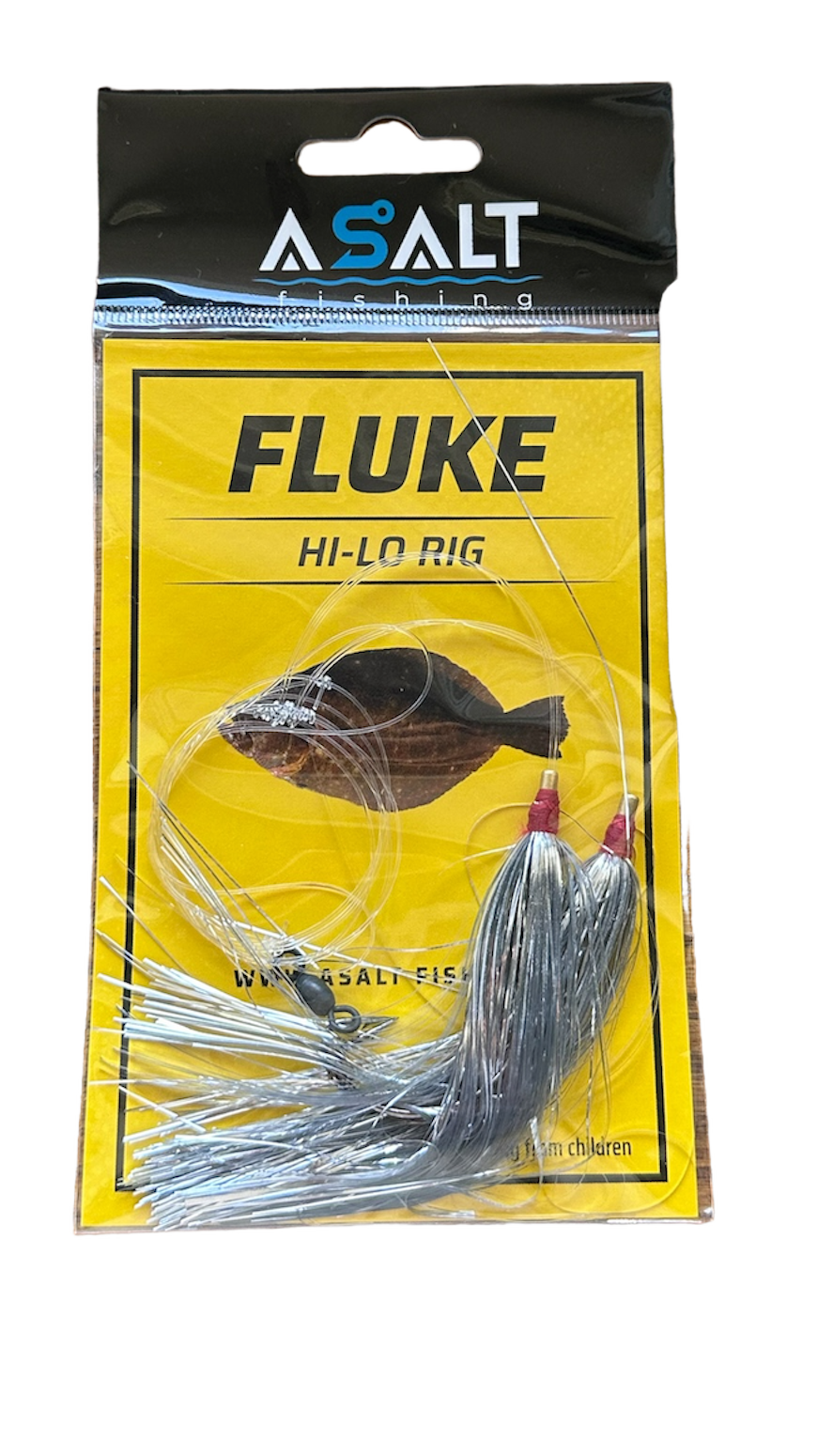 Fla Rigs Flash Fluke Hi-Lo Rig with Mylar Flash | Asalt Fishing