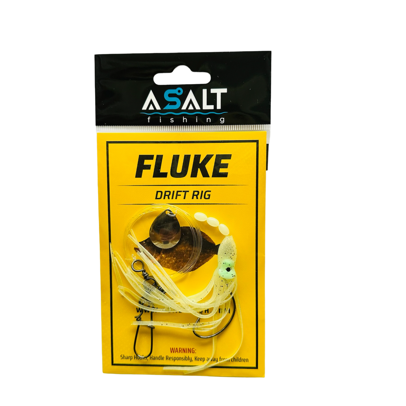 glow fluke squid skirt drift rigs by Asalt Fishing