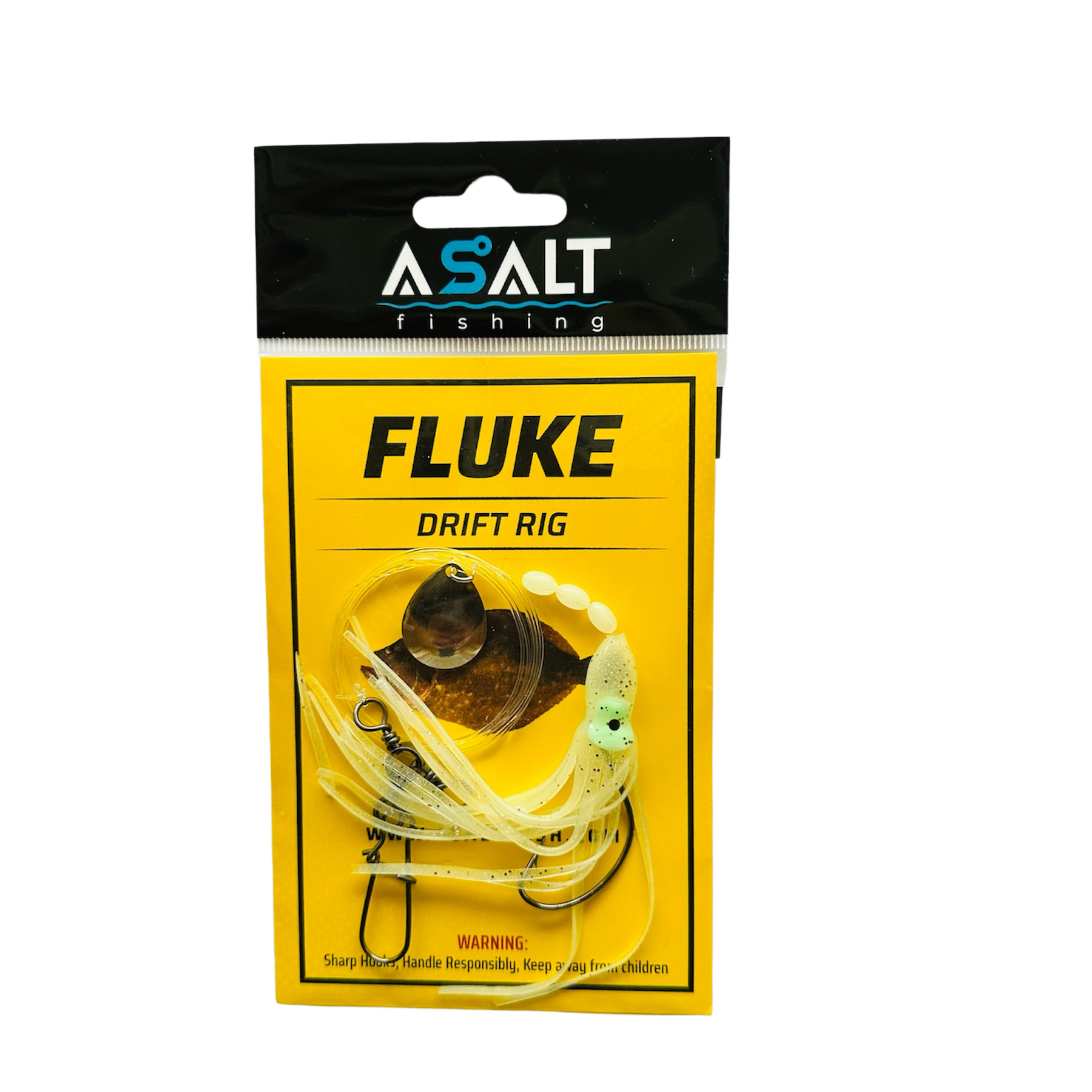 glow fluke squid skirt drift rigs by Asalt Fishing